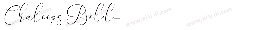 Chaloops Bold字体转换